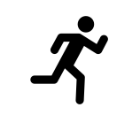 Ein laufendes Strichmännchen